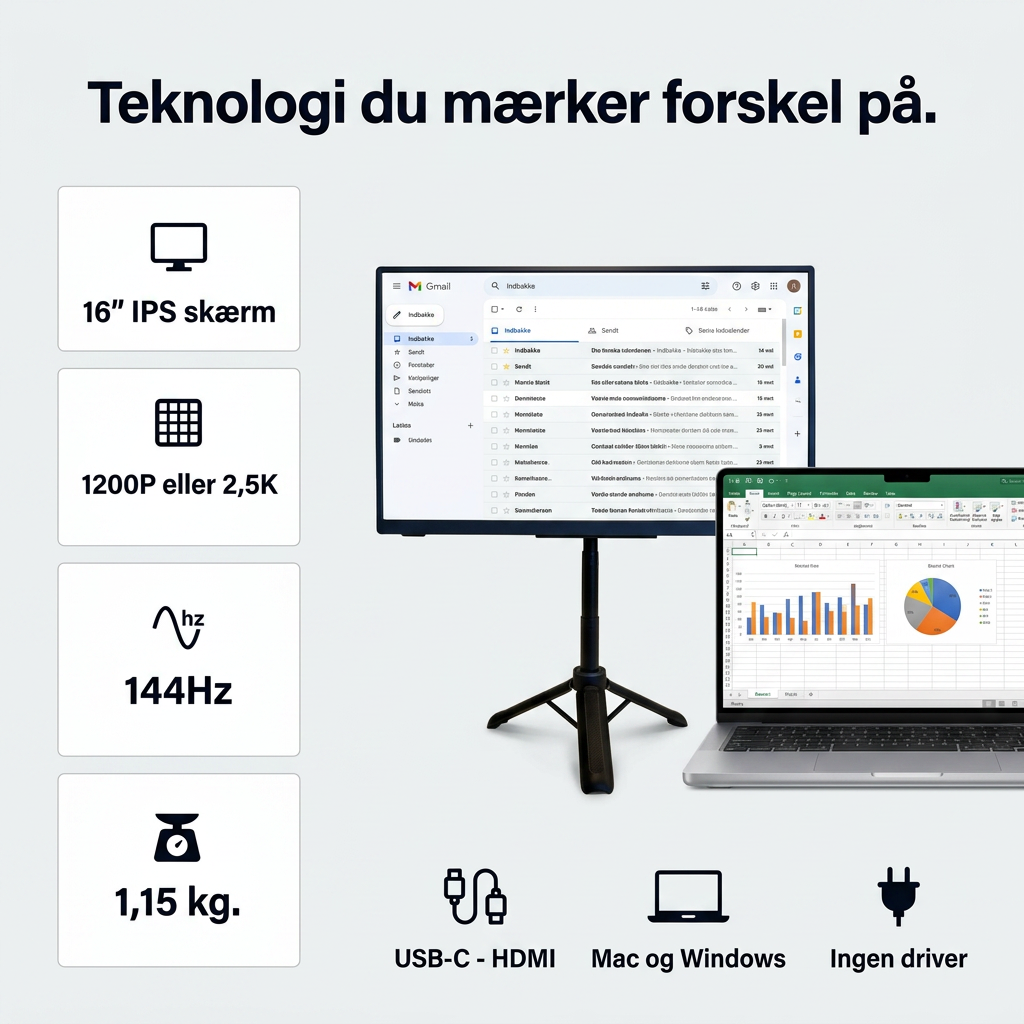Tragbarer Bildschirm Flex Pro – 16"