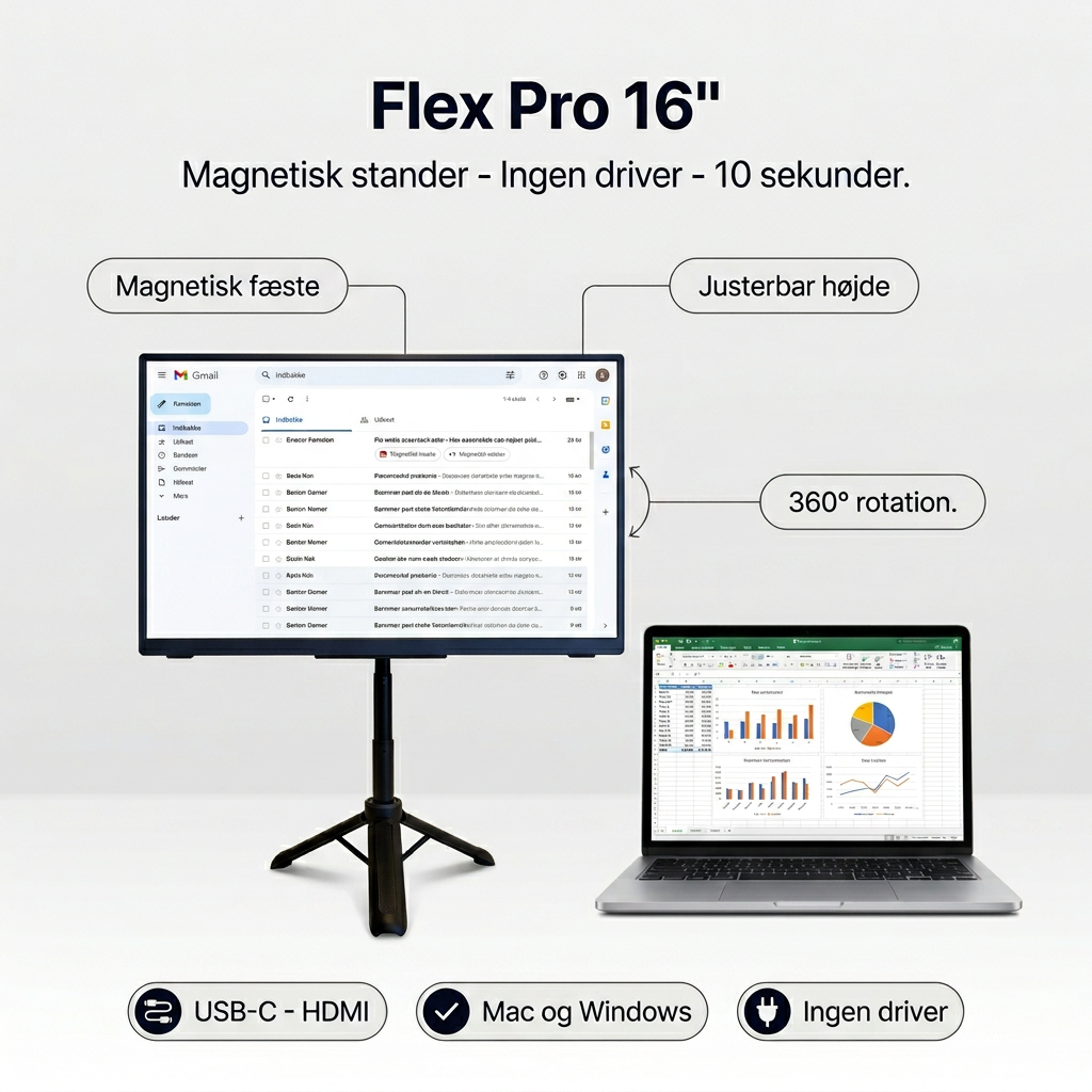 Tragbarer Bildschirm Flex Pro – 16"
