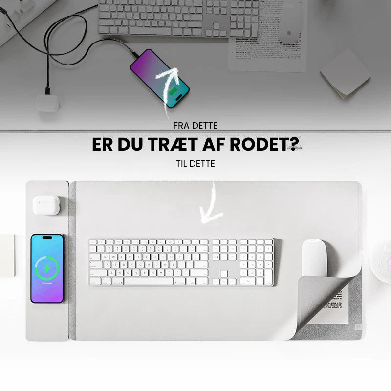 Kabellose Ladestation-Schreibtischmatte