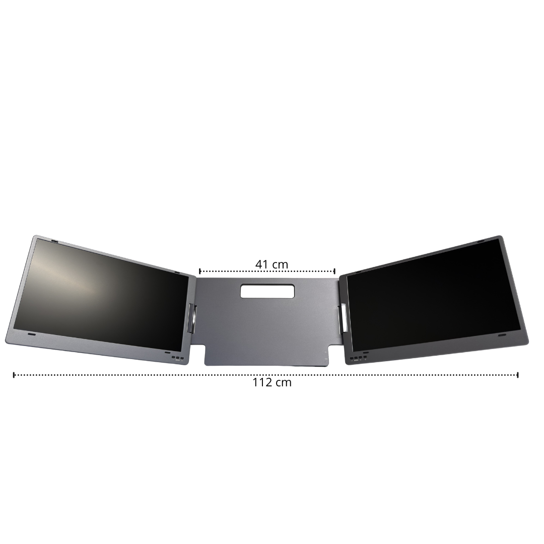 15,6" aufgeklappt