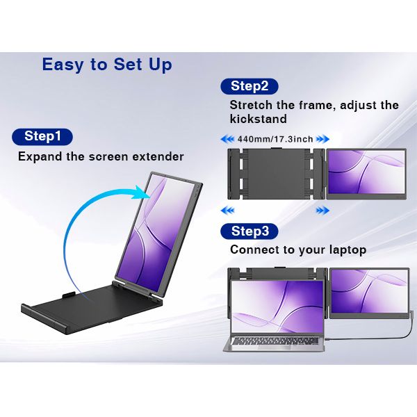Tragbarer Einzelbildschirm-Extender Kefeya S1 – 14"