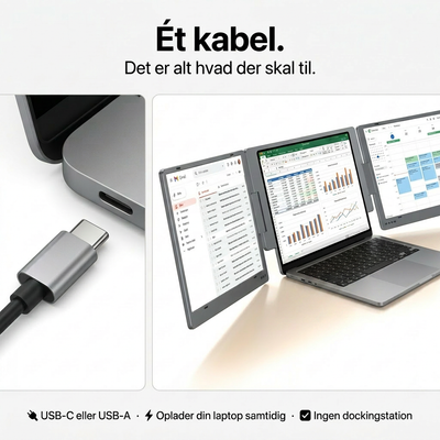 Alu Pro Tragbarer Duo-Bildschirmerweiterer