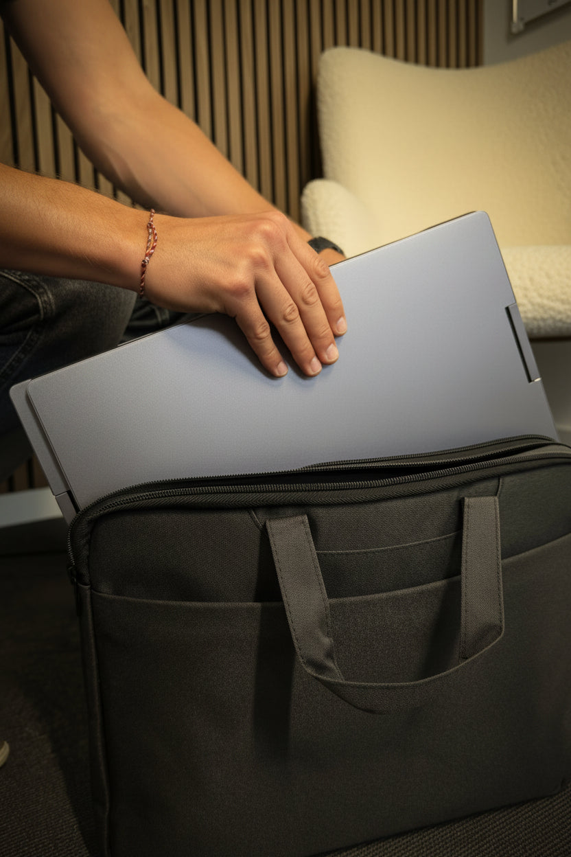 Laptop- og skærmtaske med skulderrem