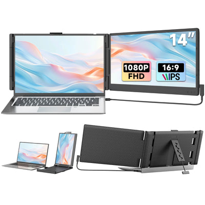 Kefeya P6 Tragbarer Einzelbildschirm-Extender – 14"